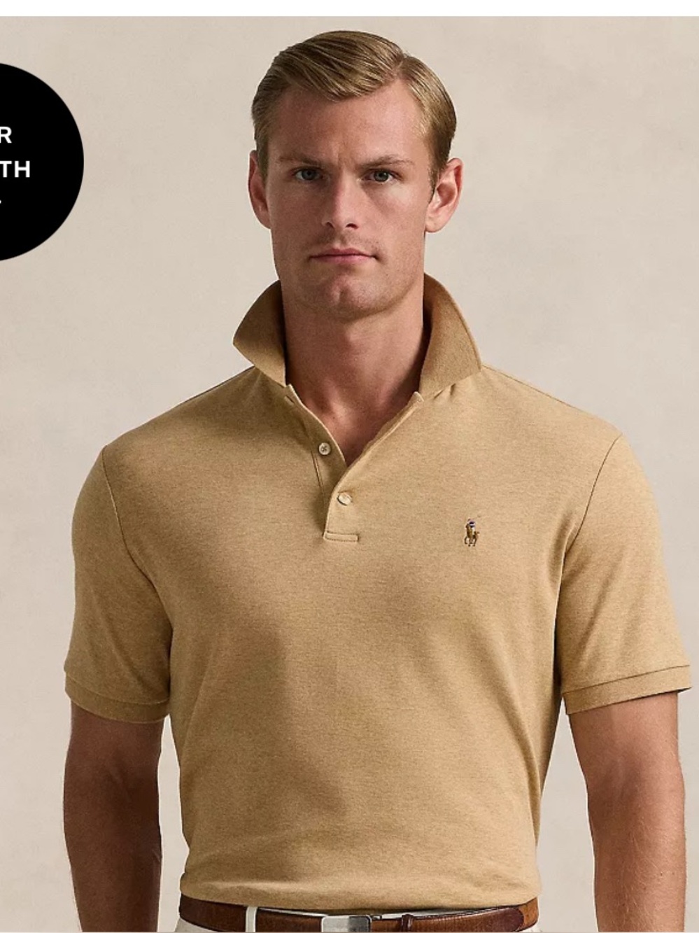 Polo by Ralph Lauren Men’s Tan Polo Shirt